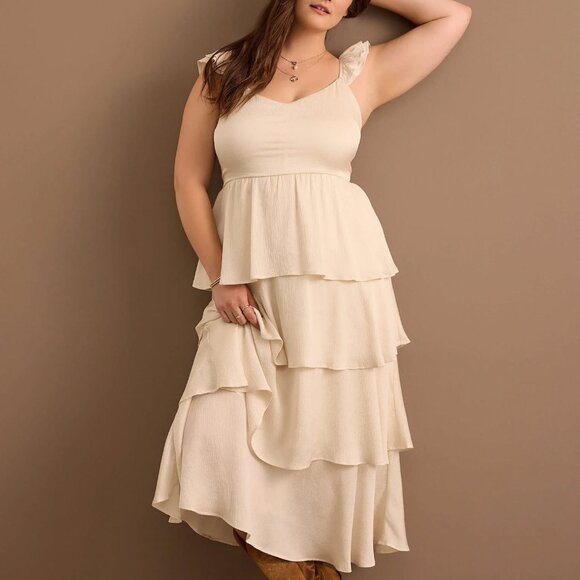 Arula Beige Maxi Dress - Picture 1 of 4